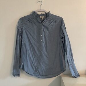 Joie Reka Chambray ruffle blouse
